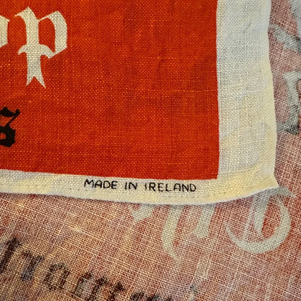 Vintage Ulster Linen Tea Towel The Old Curiosity Shop Charles Dickens Ireland